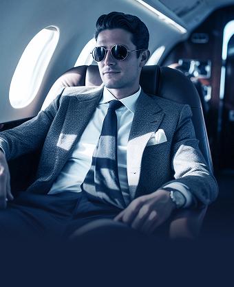 Private charter interior with crew preparing the cabin